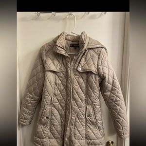 Urban Republic Women Diamond Quilted Rain Winter Puffer Coat with Hood